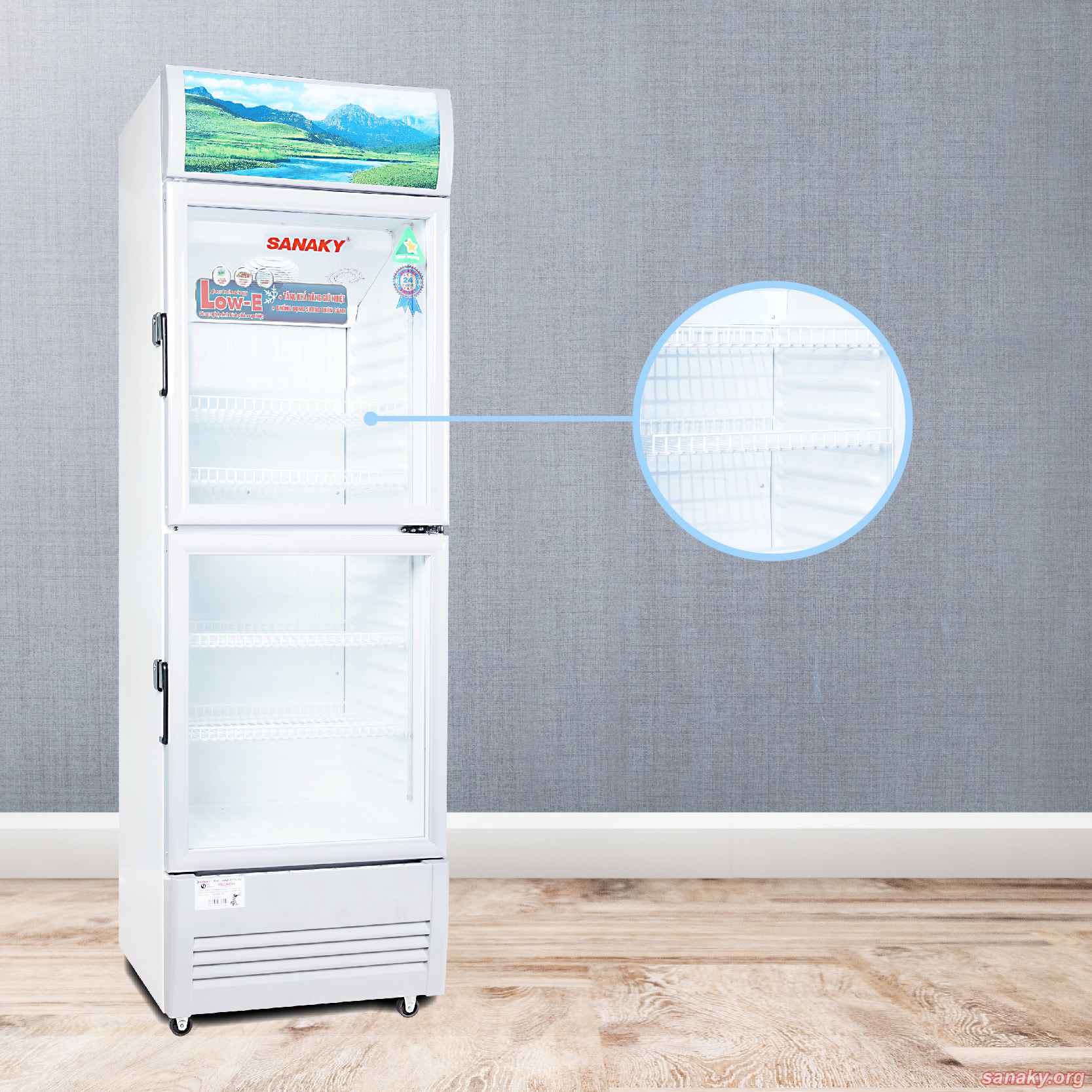 Tủ mát 2 cánh Sanaky 290/350 lít VH-358WL